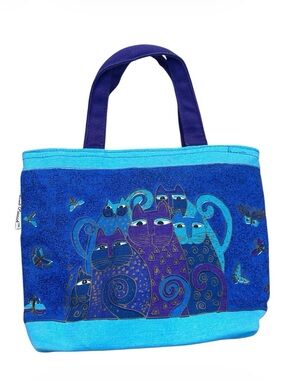 Laurel Burch Zippered Cat Purse Tote
